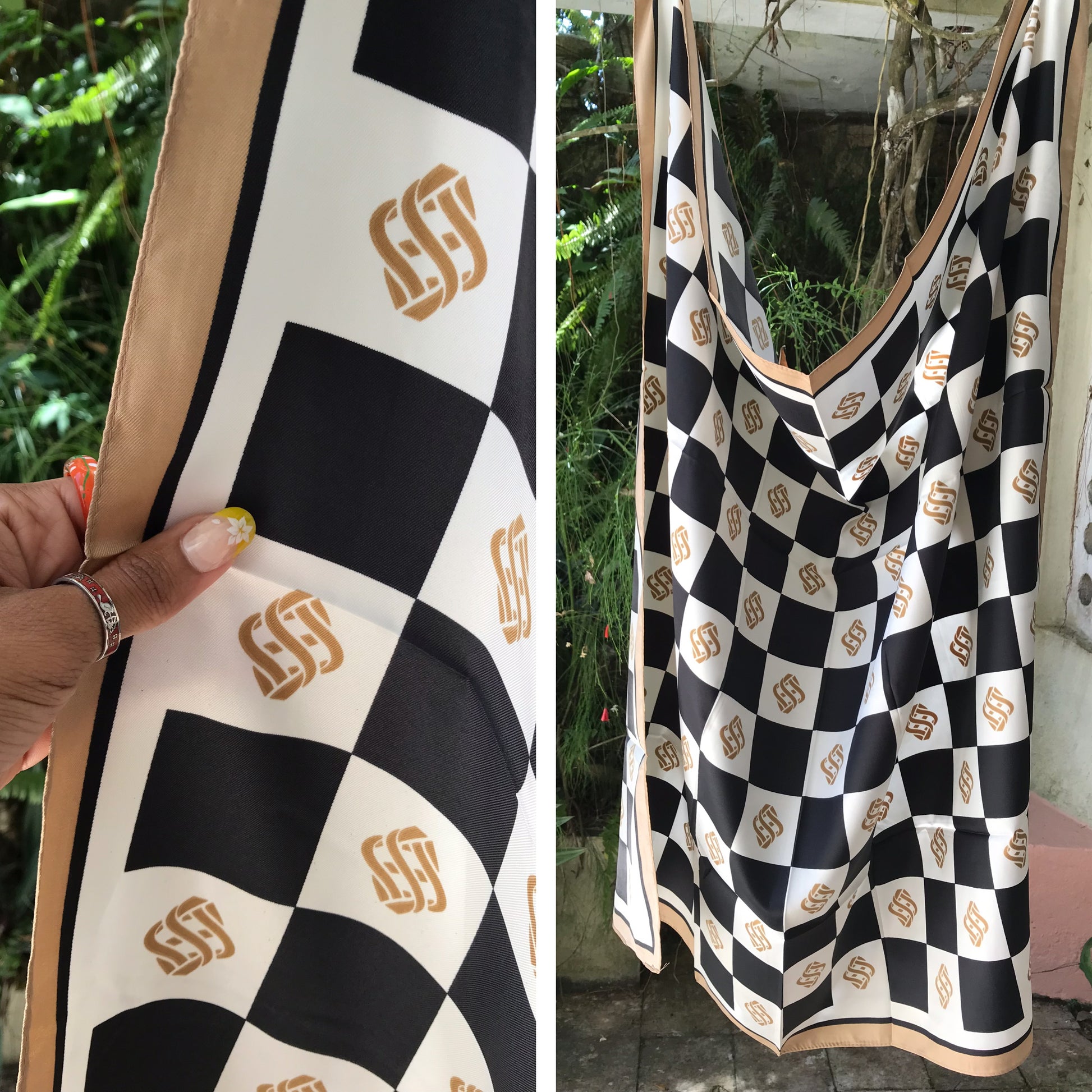 new large size silky scarfs for styling : head/bag/belt : colours vary