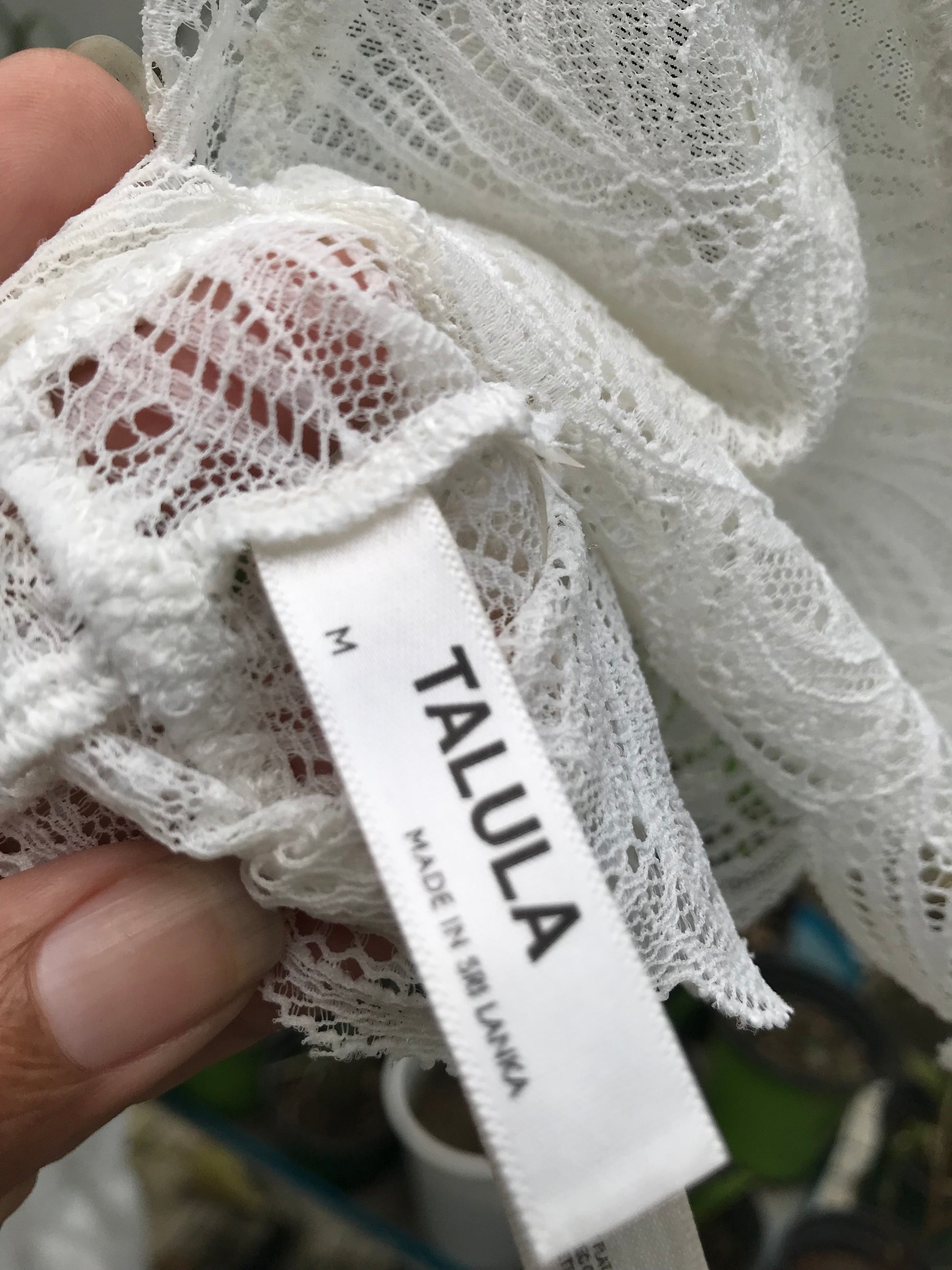 White Lace Bralette ... M