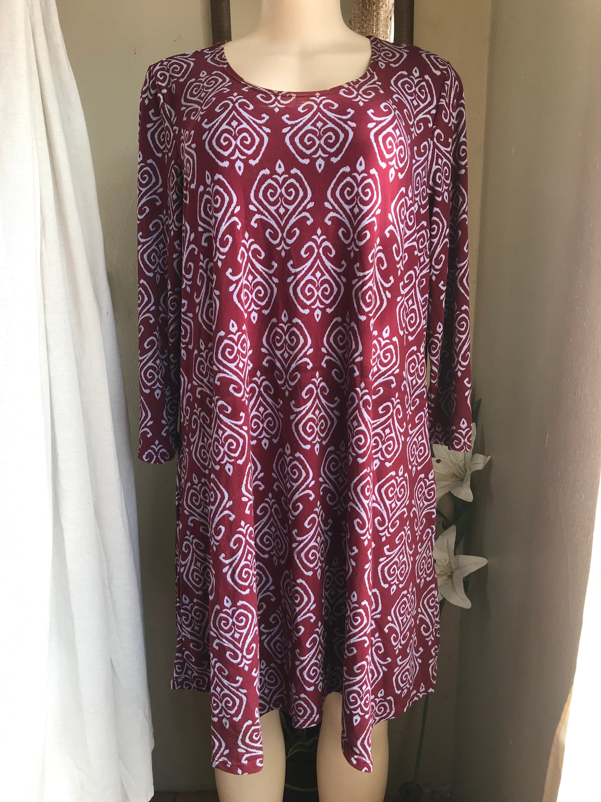 red print dress /xl