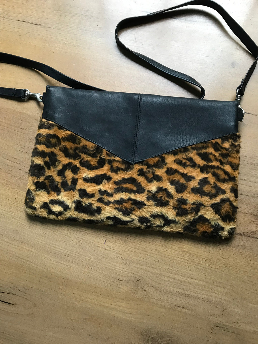 Cheetah envelope crossbody bag fluffy *** made in jamaica