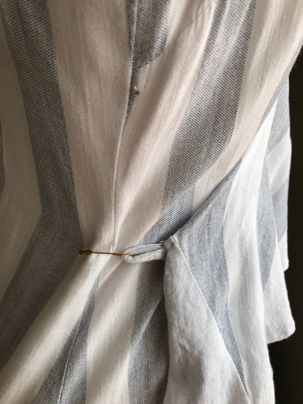 Wrap Stripe maxi dress Ruffle s/M