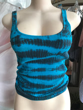 Load image into Gallery viewer, Teal blue Tie dye ribbed tank top … s/m
