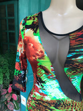 Load image into Gallery viewer, lllNew tag mesh neon print bodycon dress s
