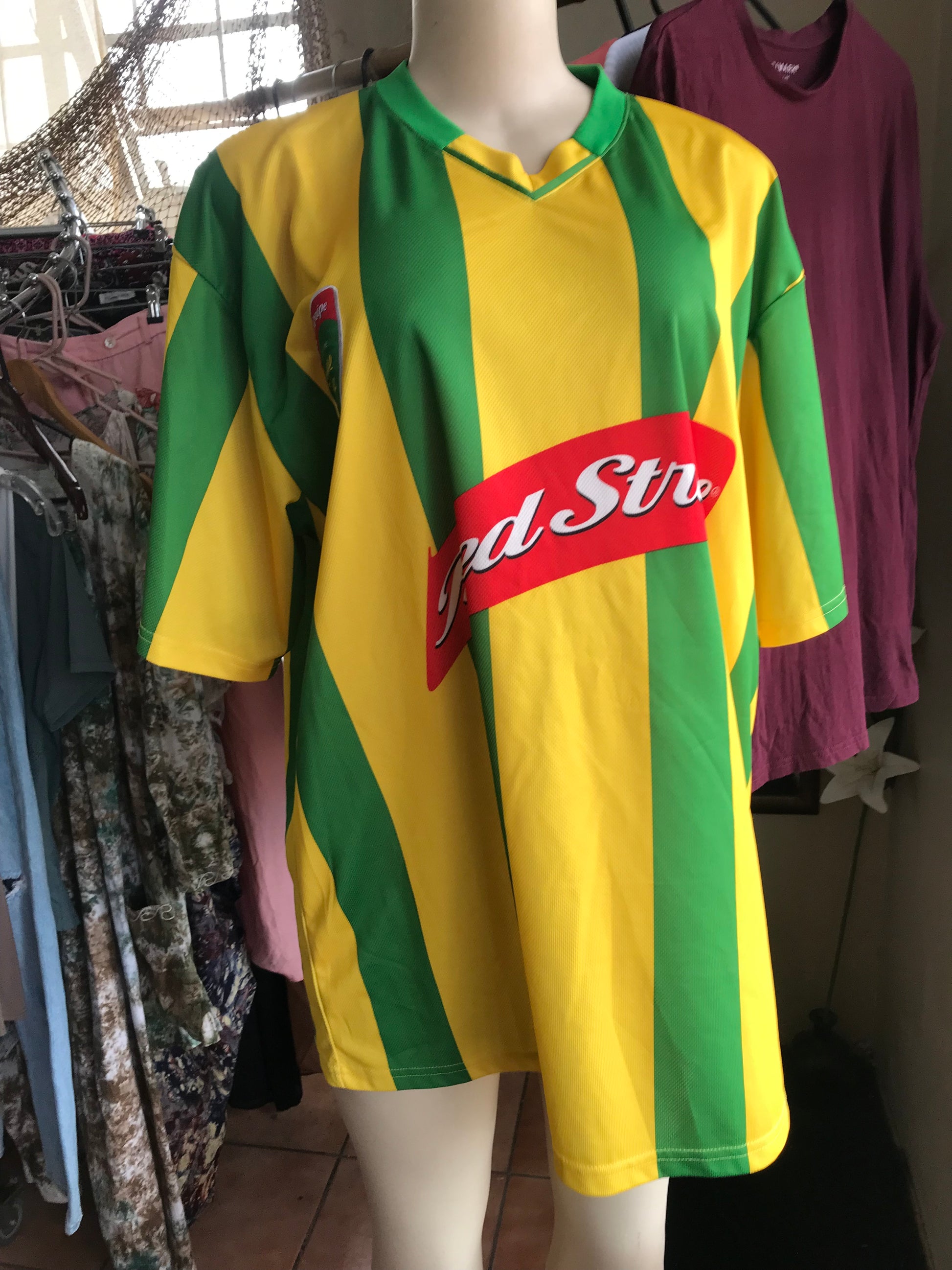 Men's red stripe reggae boyz merch tee ;;; /xl