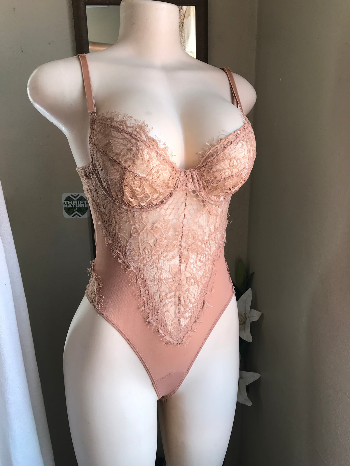 nude lace bodysuit ... s