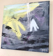 Load image into Gallery viewer, Large contemporary abstract original painting +++ yellow black wall art
