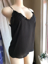 Load image into Gallery viewer, Black spaghetti fine polka professional sleeveless blouse ... Mlll
