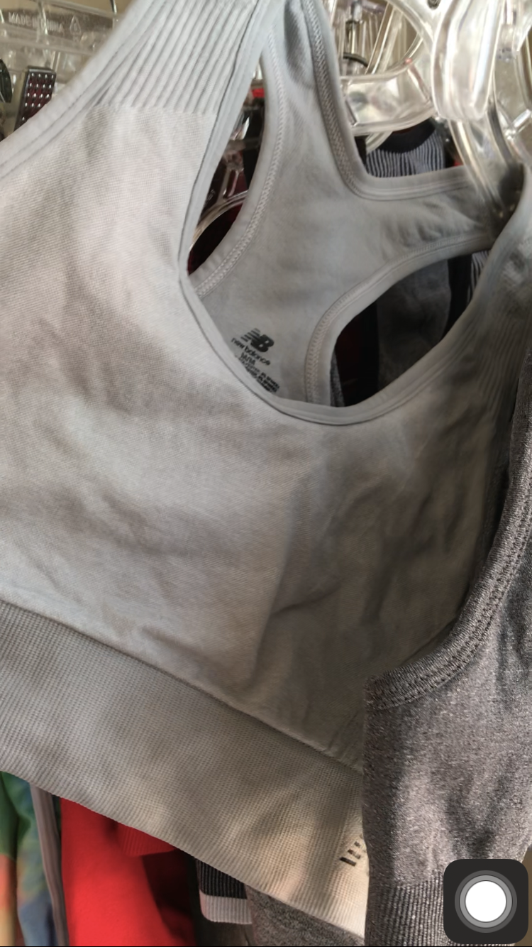 New balance exercise crop top m