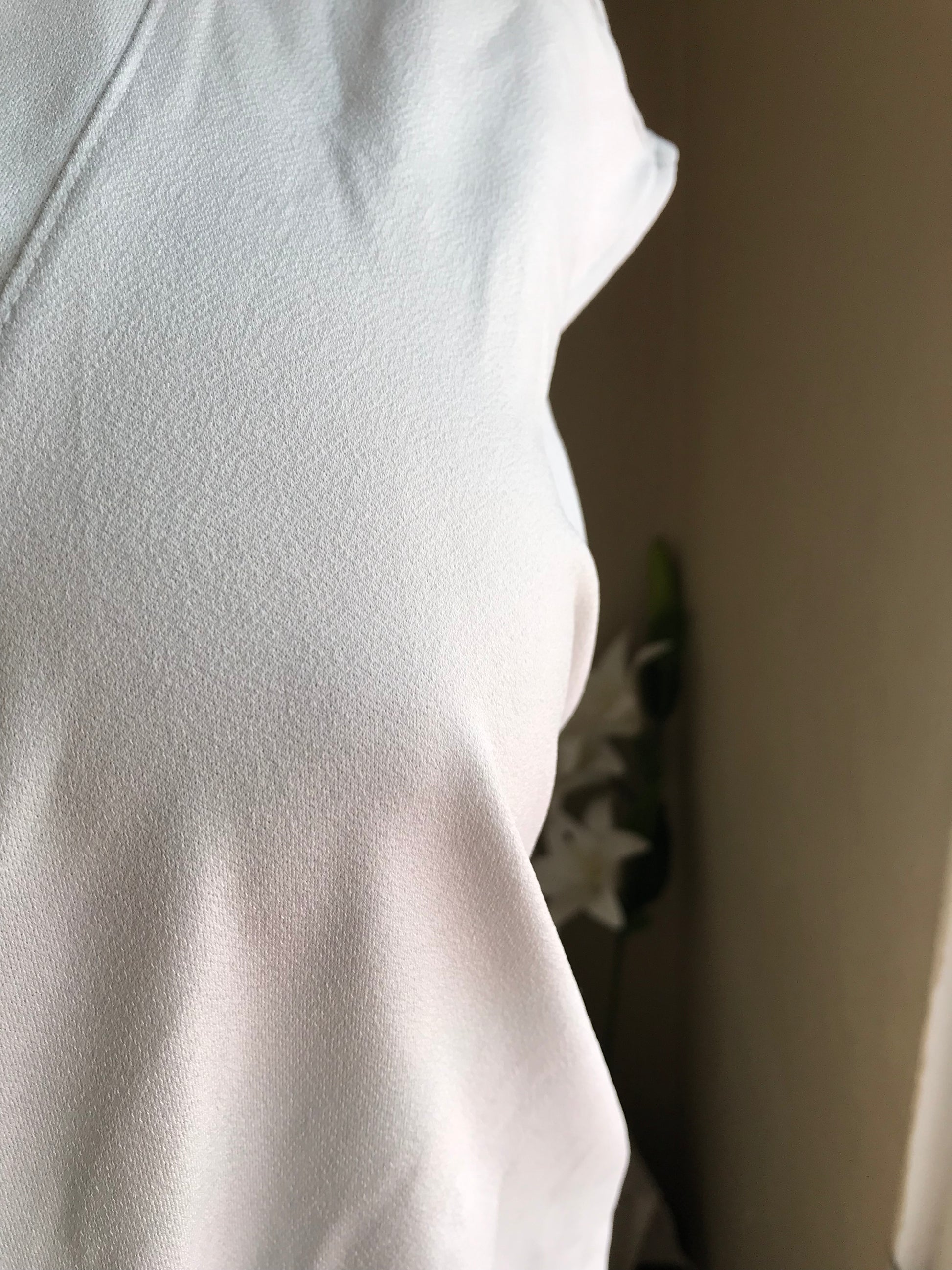 Banana Republic Pale Blue Professional blouse wrap style... M