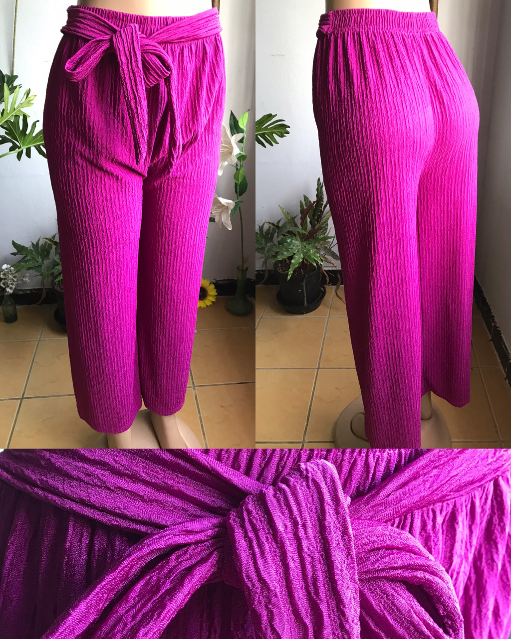 Magenta palazzo pant ::: 1 size (incl large, plus)