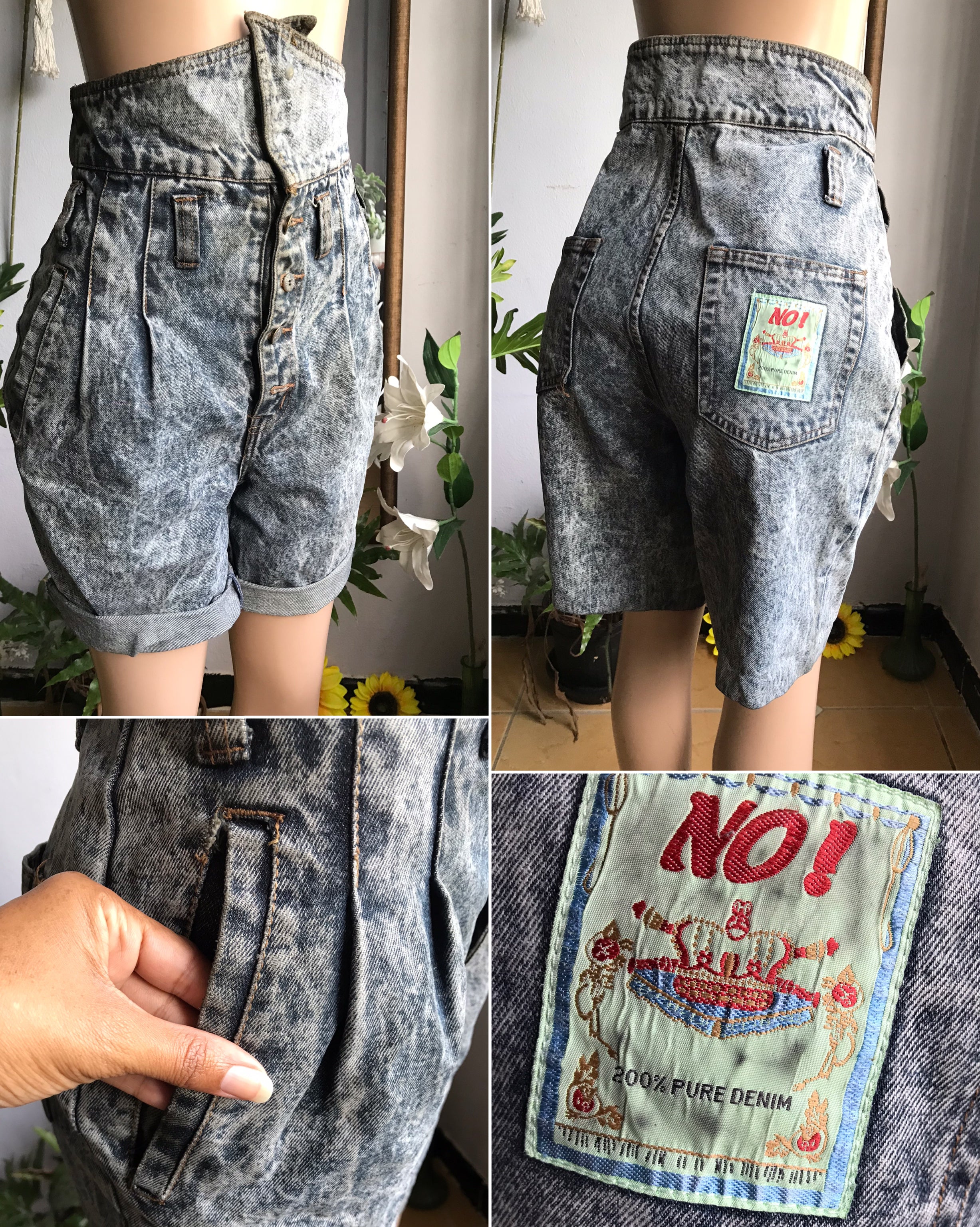 hispter 80s vintage high waist shorts ^^^ M