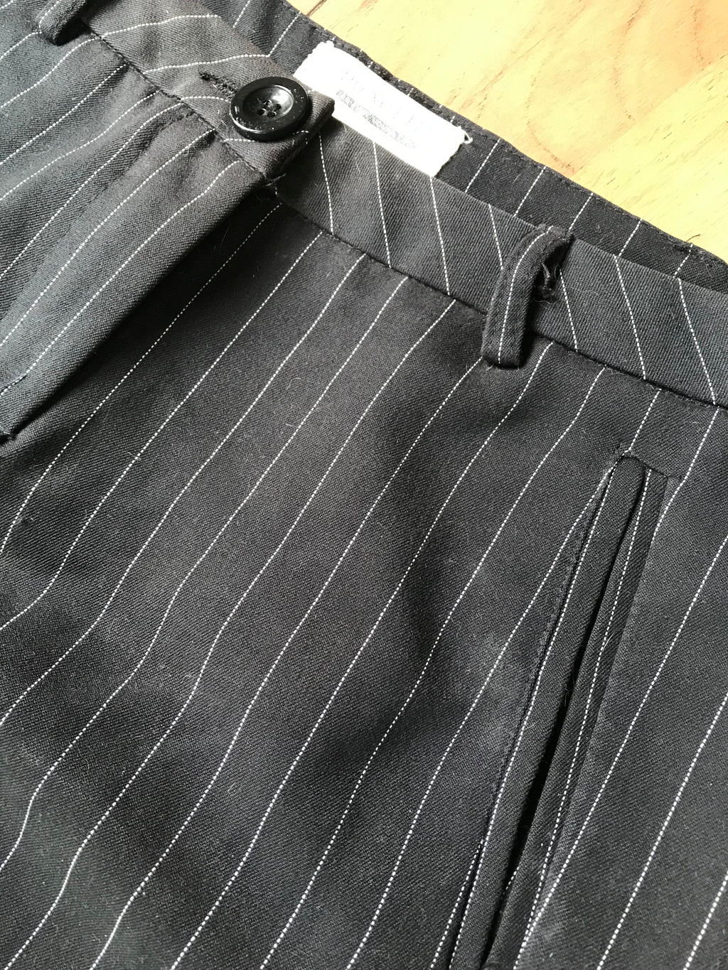black stripe work pants ::: m
