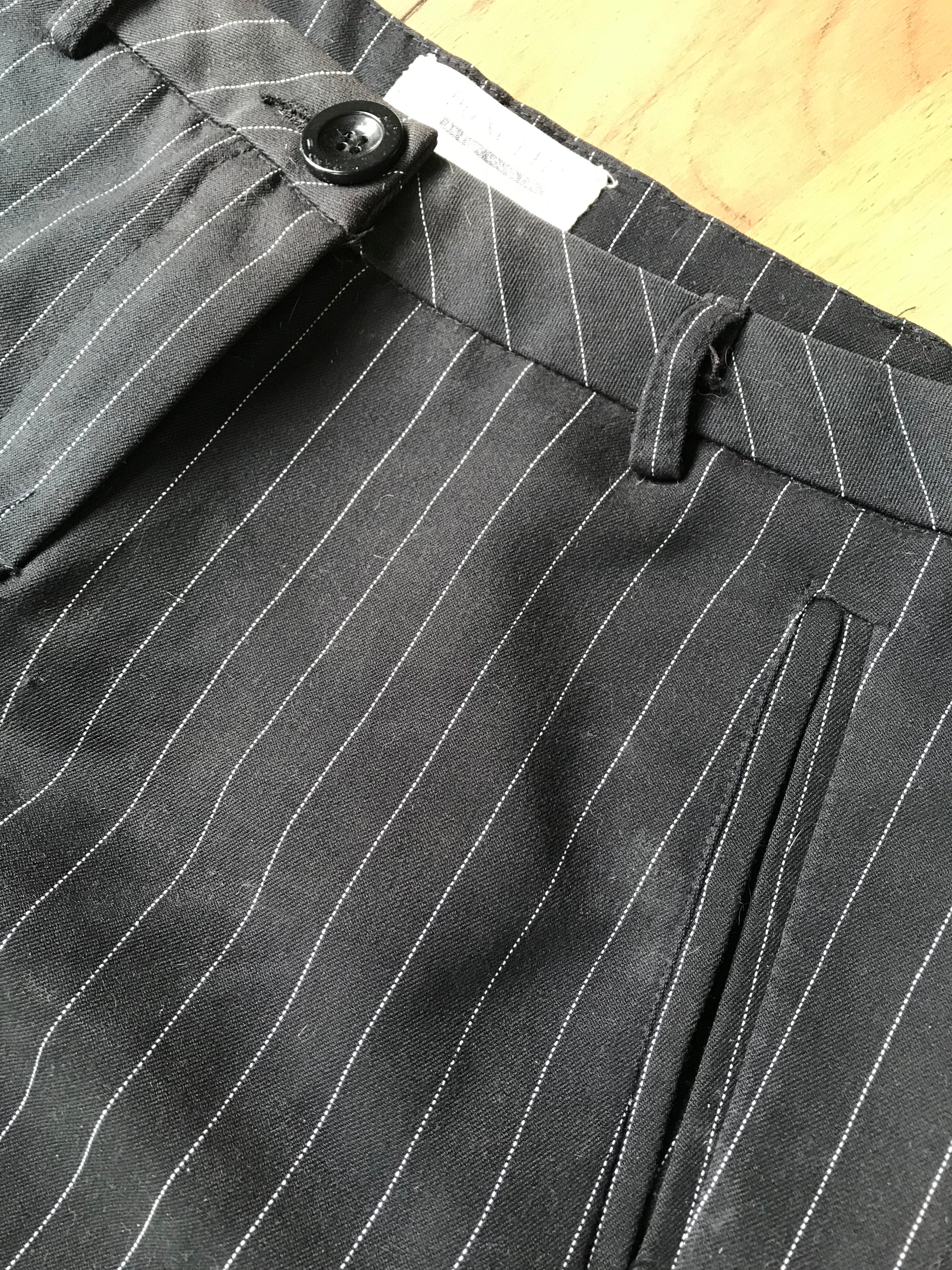 black stripe work pants ::: m