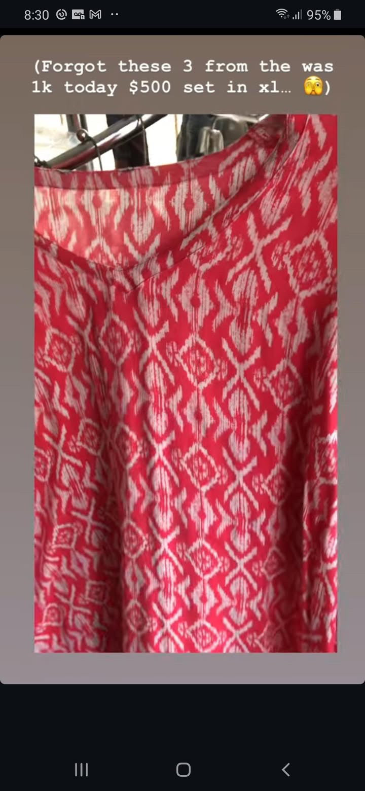 red print top long sleeve xl