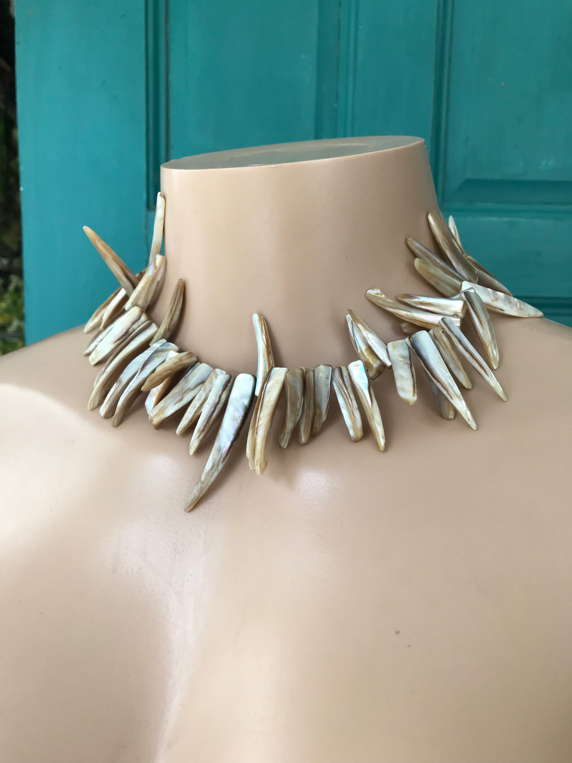 Abalone necklace *** jagged