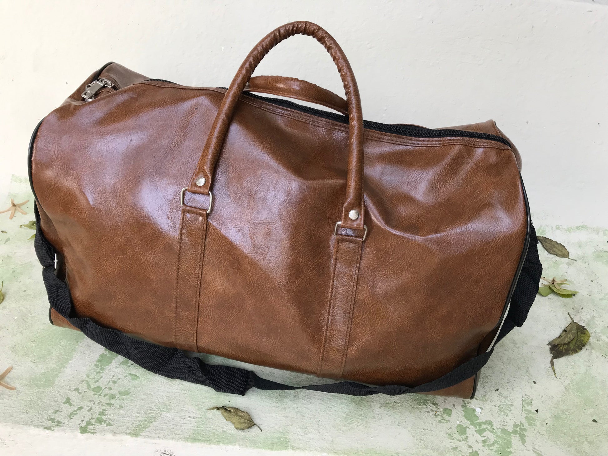Brown travel bag