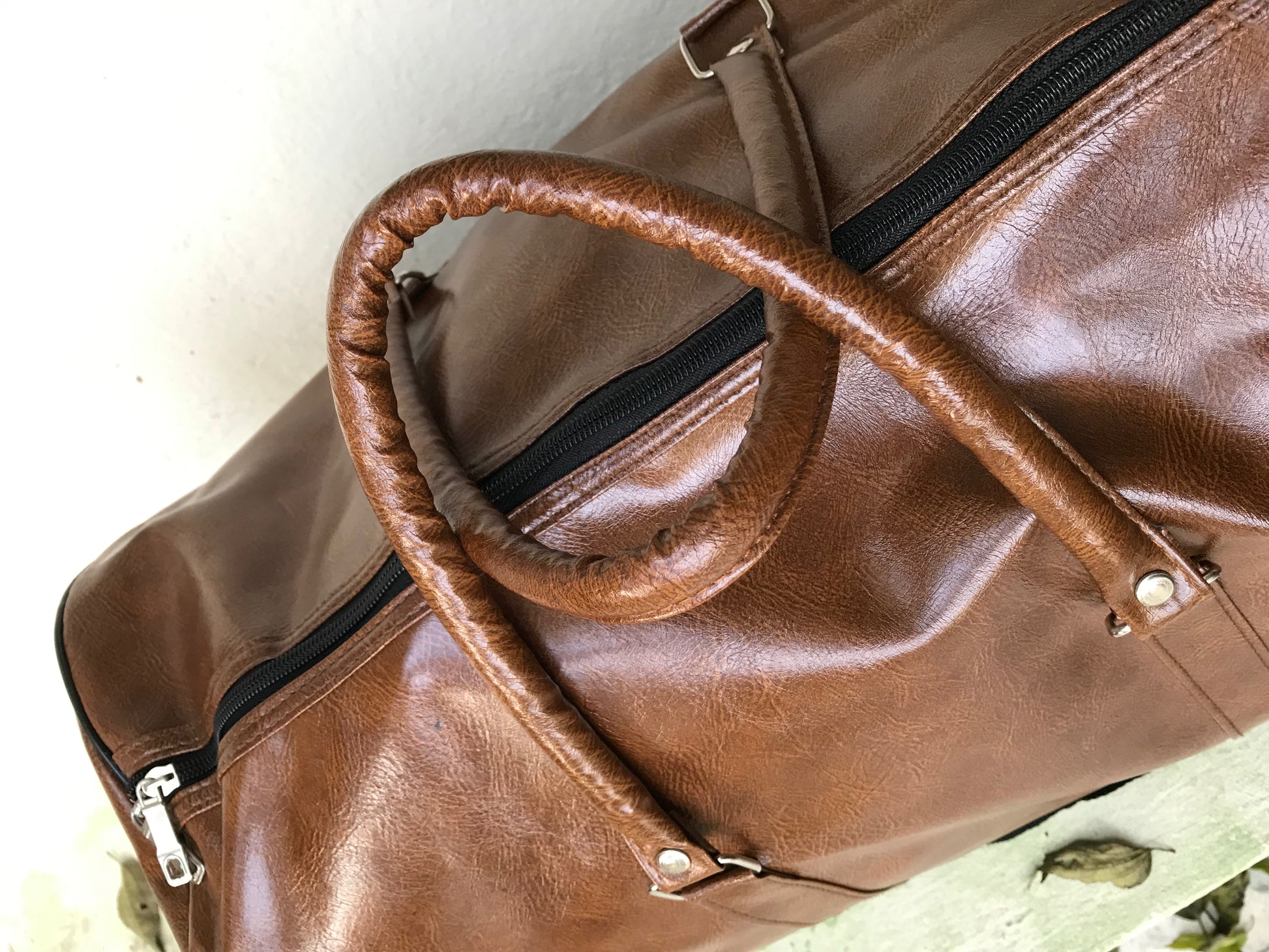 Brown travel bag