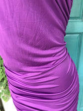 Load image into Gallery viewer, Purple Strapless ruche side mini dress /XLlll
