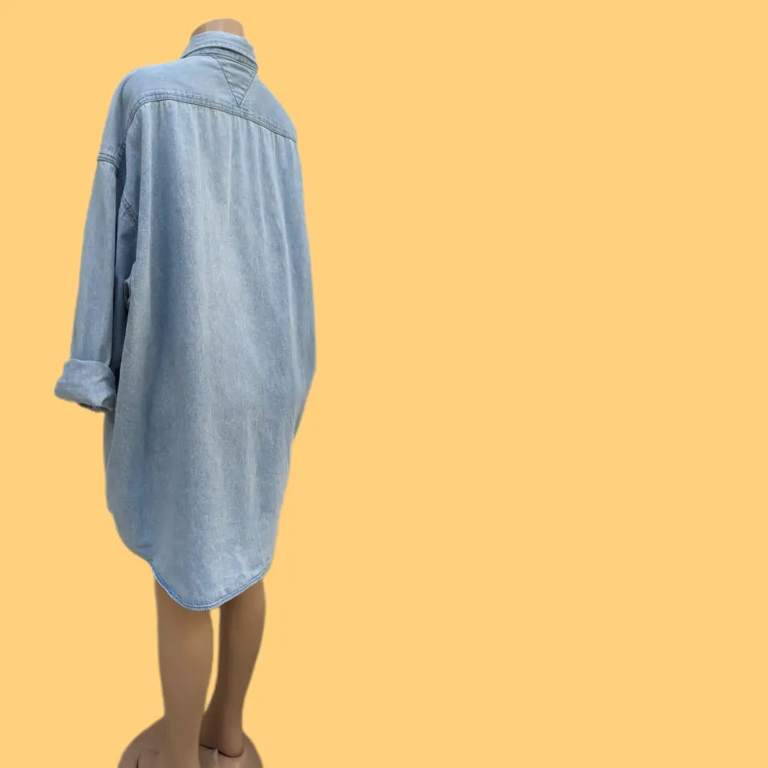 Tommy Hilfiger Vintage Oversized Mens Light Wash Shirt