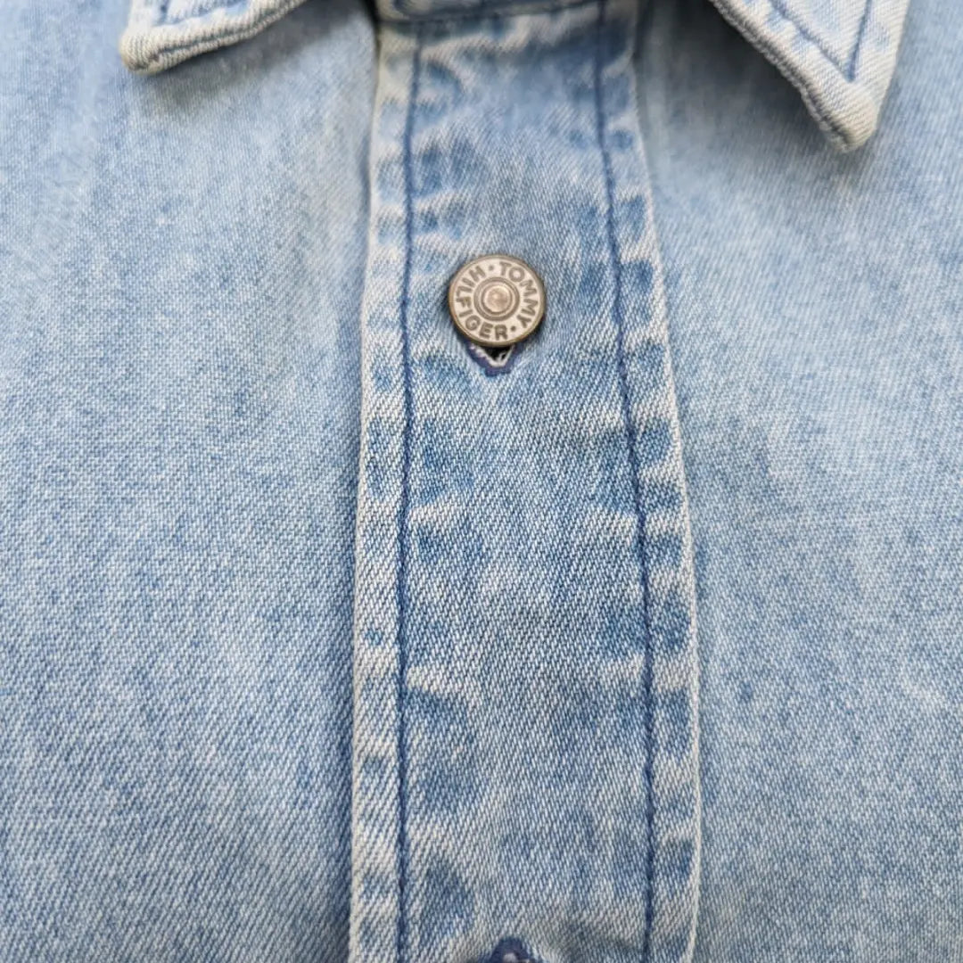 Tommy Hilfiger Vintage Oversized Mens Light Wash Shirt
