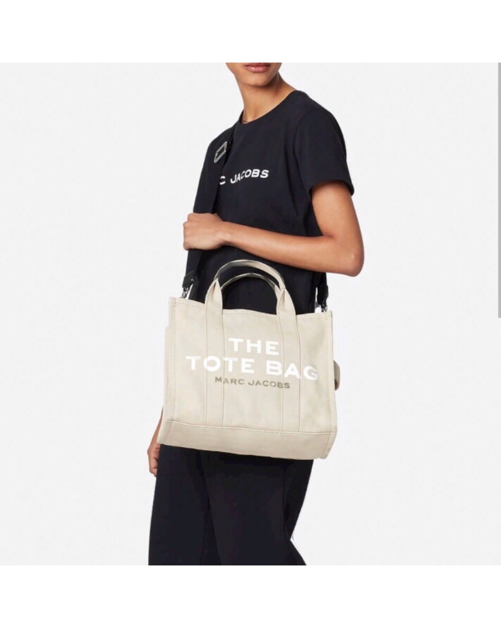 Marc Jacobs medium canvas tote bag with long strap