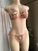 Load image into Gallery viewer, lllNew butterfly 2 piece lingerie pink (/XL)• New butterfly 2 piece lingerie lavender (3X)
