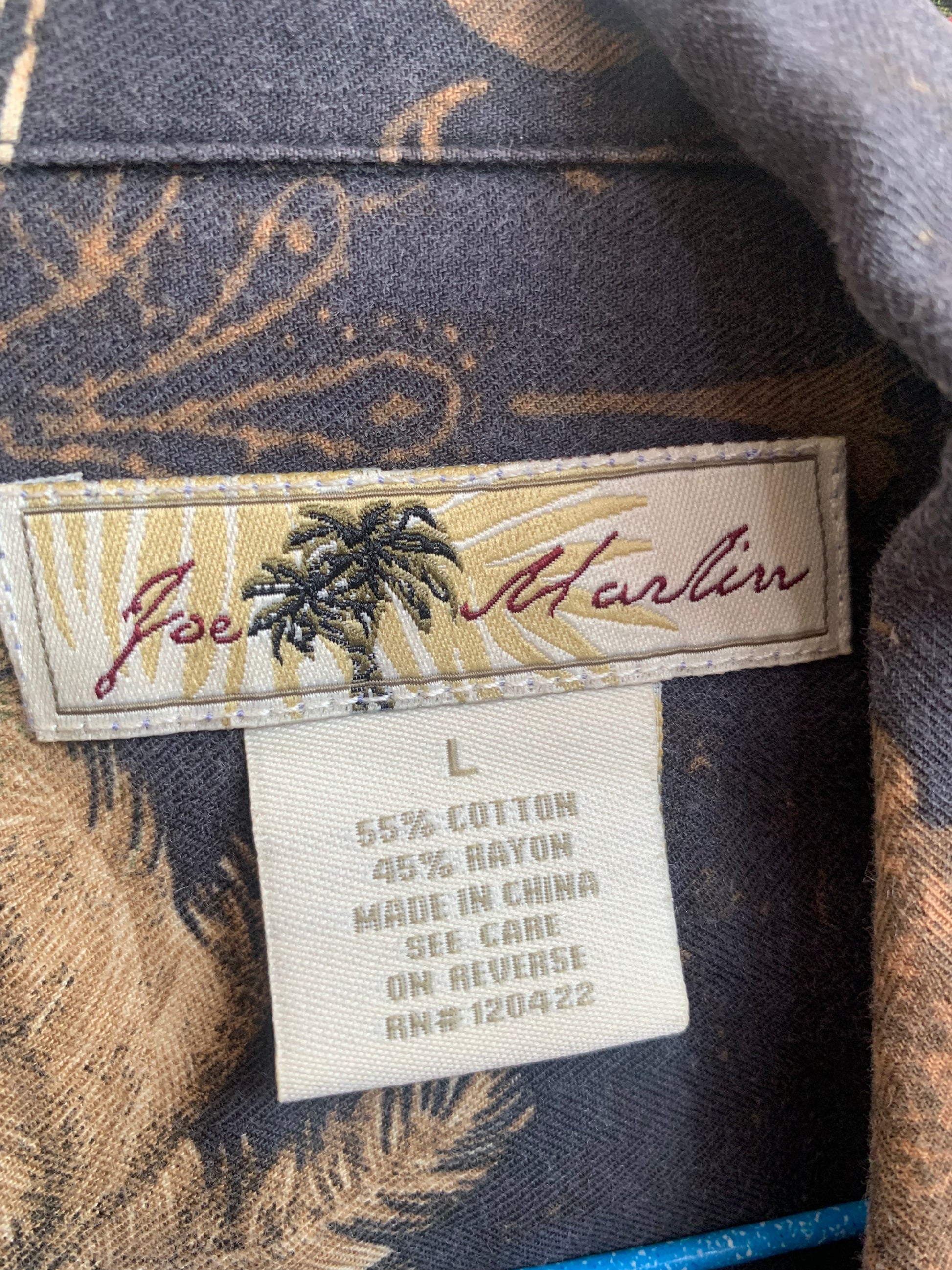 Men’s Acid Wash Palm Trees - L