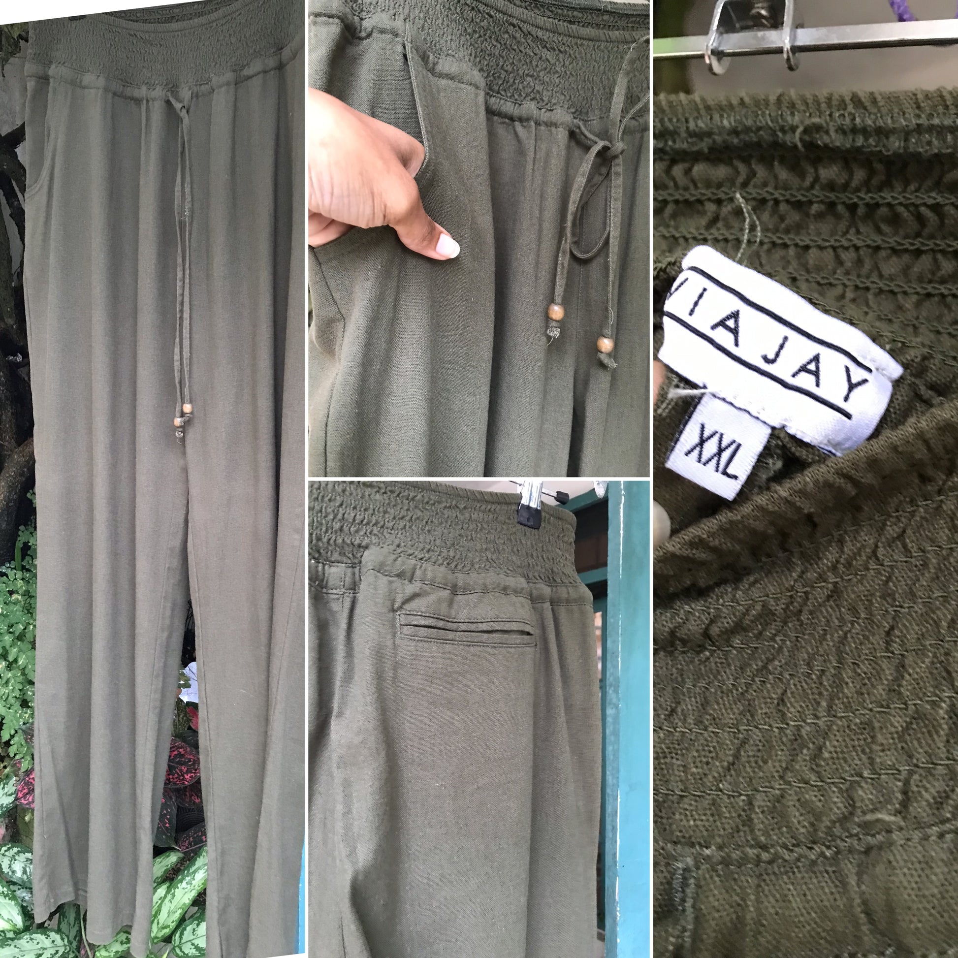 Earth green organic lounge pants 2X