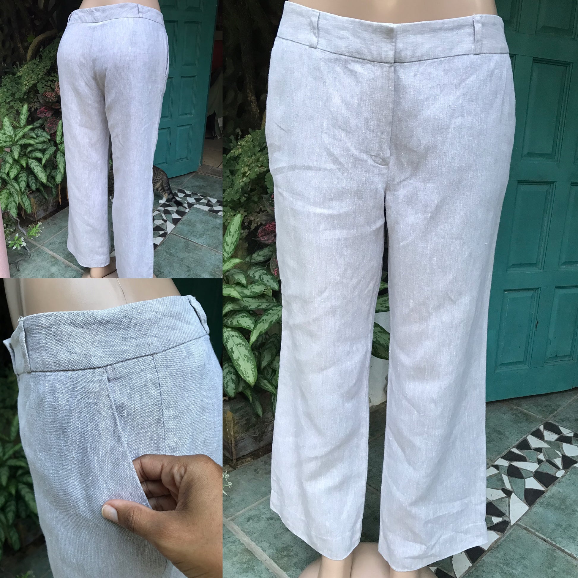M&S organic sand professional pants ::: m ,,,
