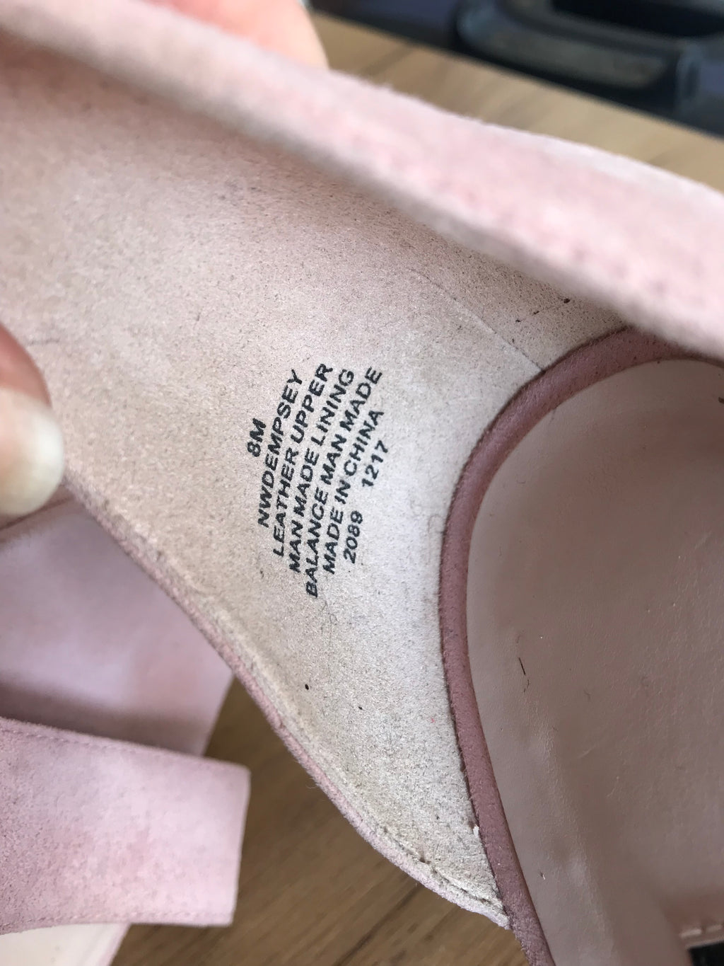 Nine West dusty pink leather heals /// size 8