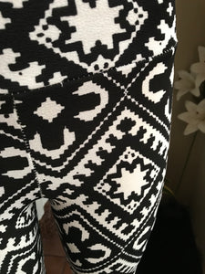 Monochrome print leggings ::: s