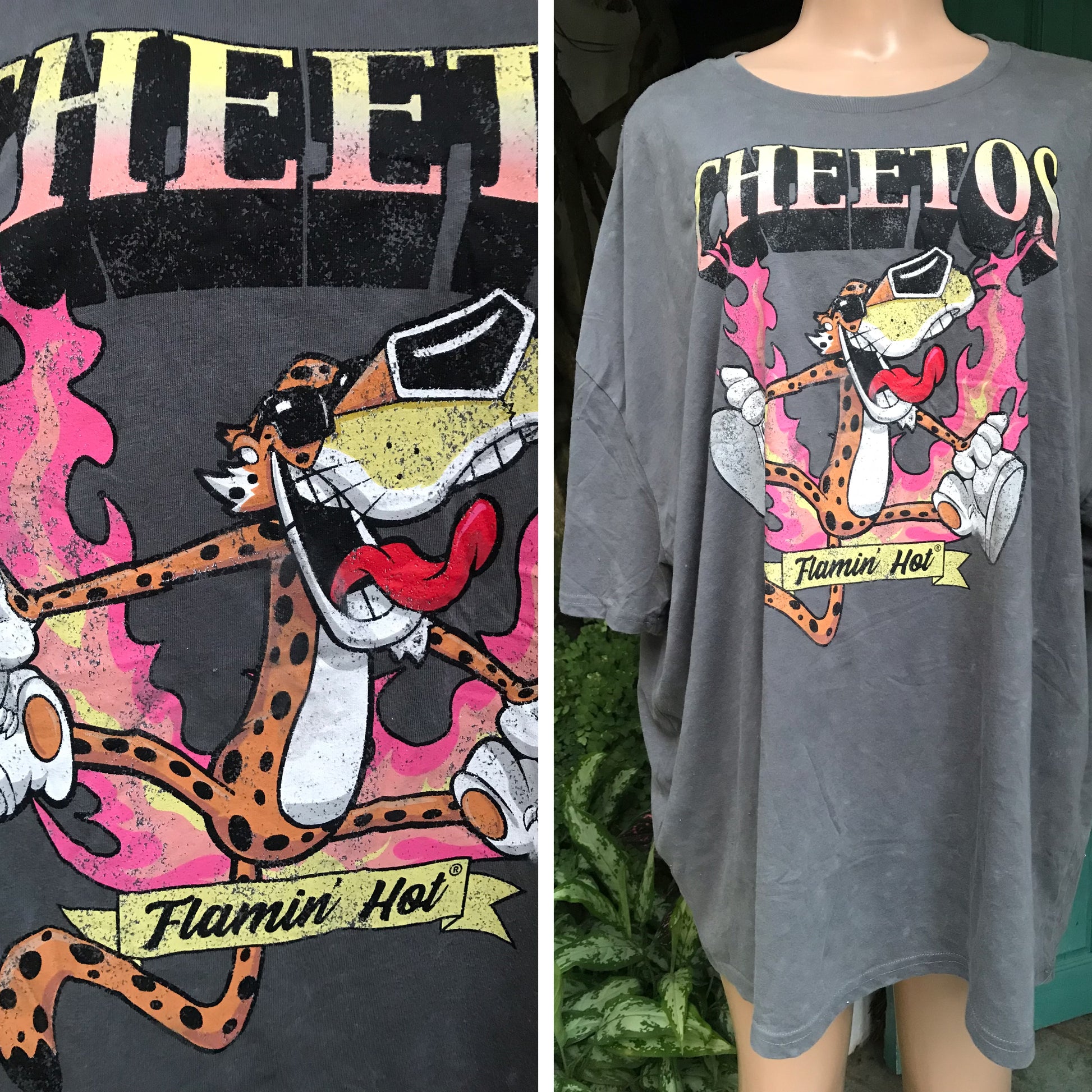 New Cheetos 'Flamin' Hot' Graphic Tee ;;; cotton blend ...  /xl) 2X ,,,