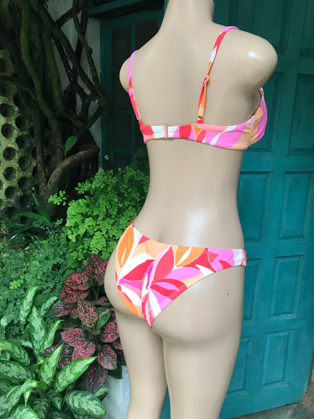 New Jessica Simpson retro bikini 3 piece set S