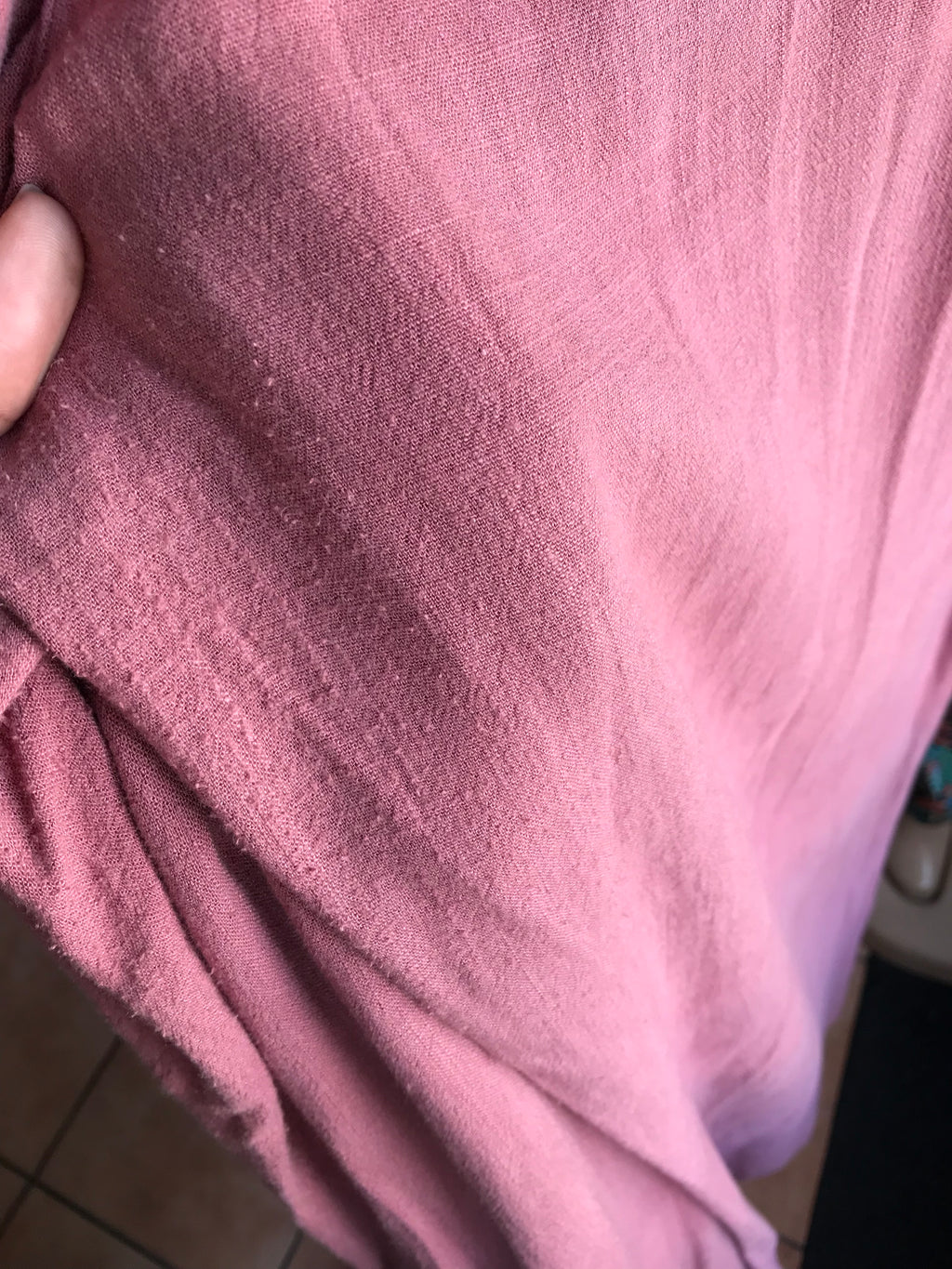 blush linen loose pants ::: /xl : 2x to 3x ,,,