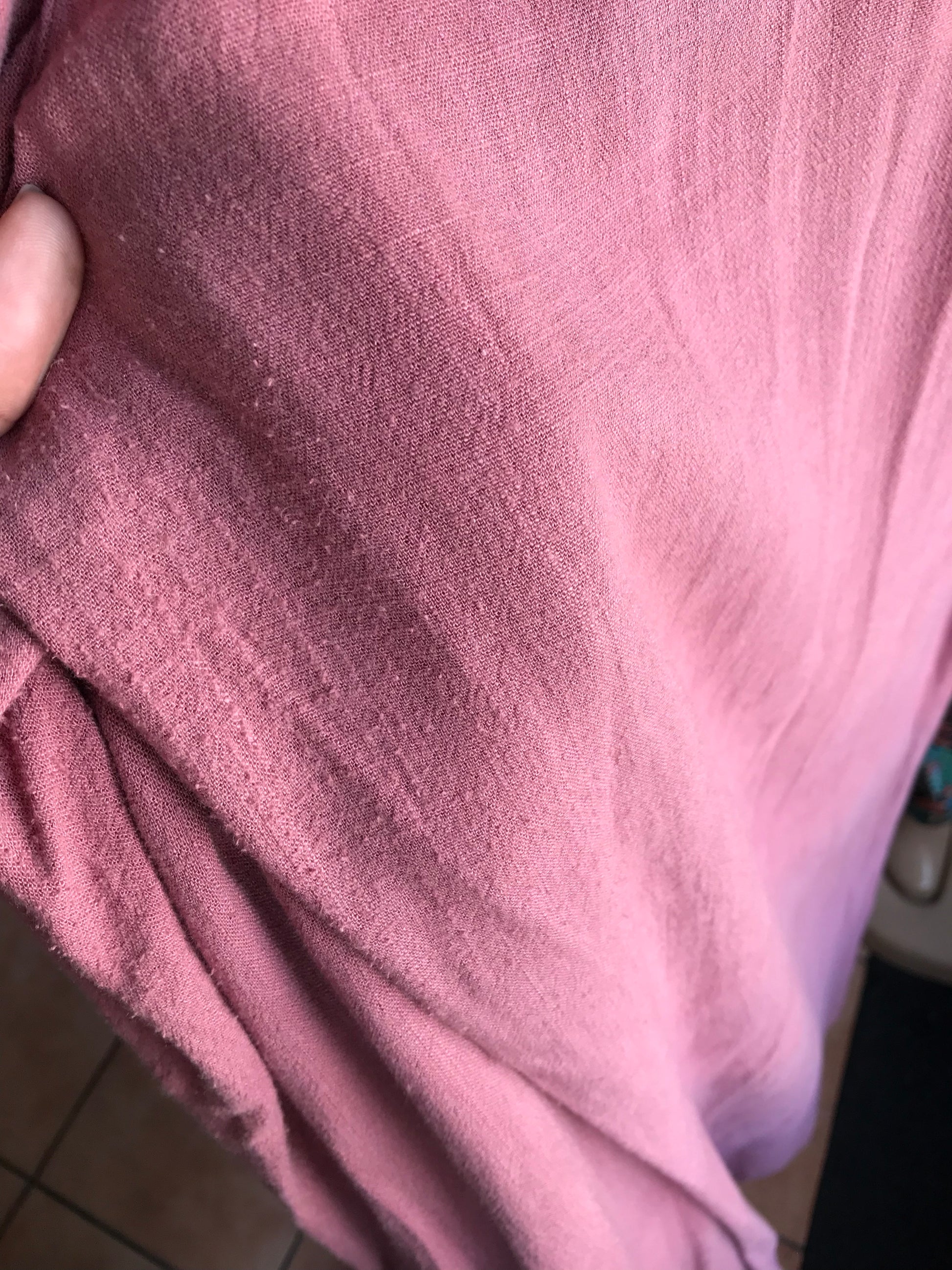blush linen loose pants ::: /xl : 2x to 3x ,,,