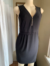 Load image into Gallery viewer, Little black dress with zipper neckline M
