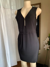 Load image into Gallery viewer, Little black dress with zipper neckline M
