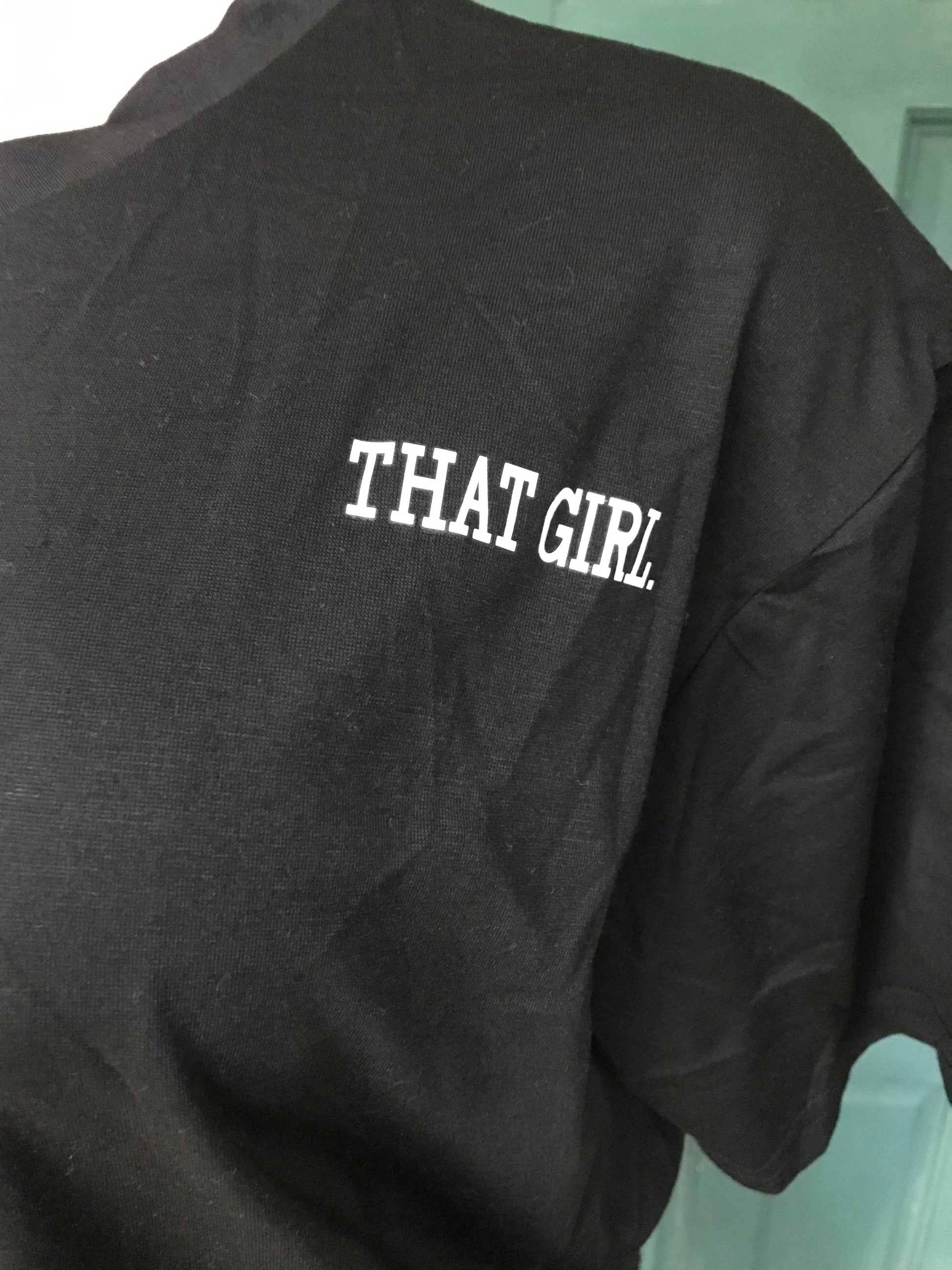 Black That Girl graphic tee... L ;;;