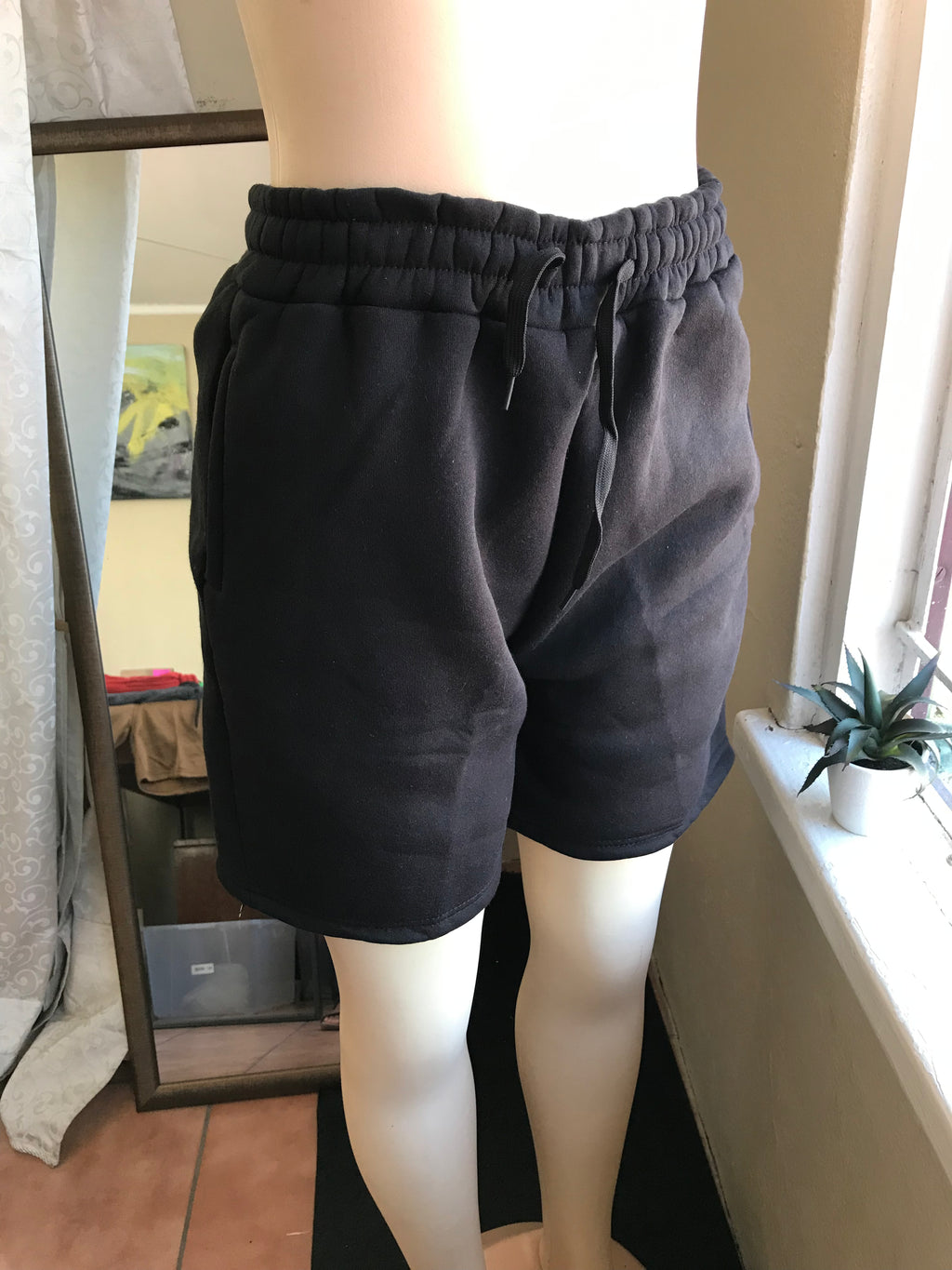 Black jogger shorts ;;; one size fit most