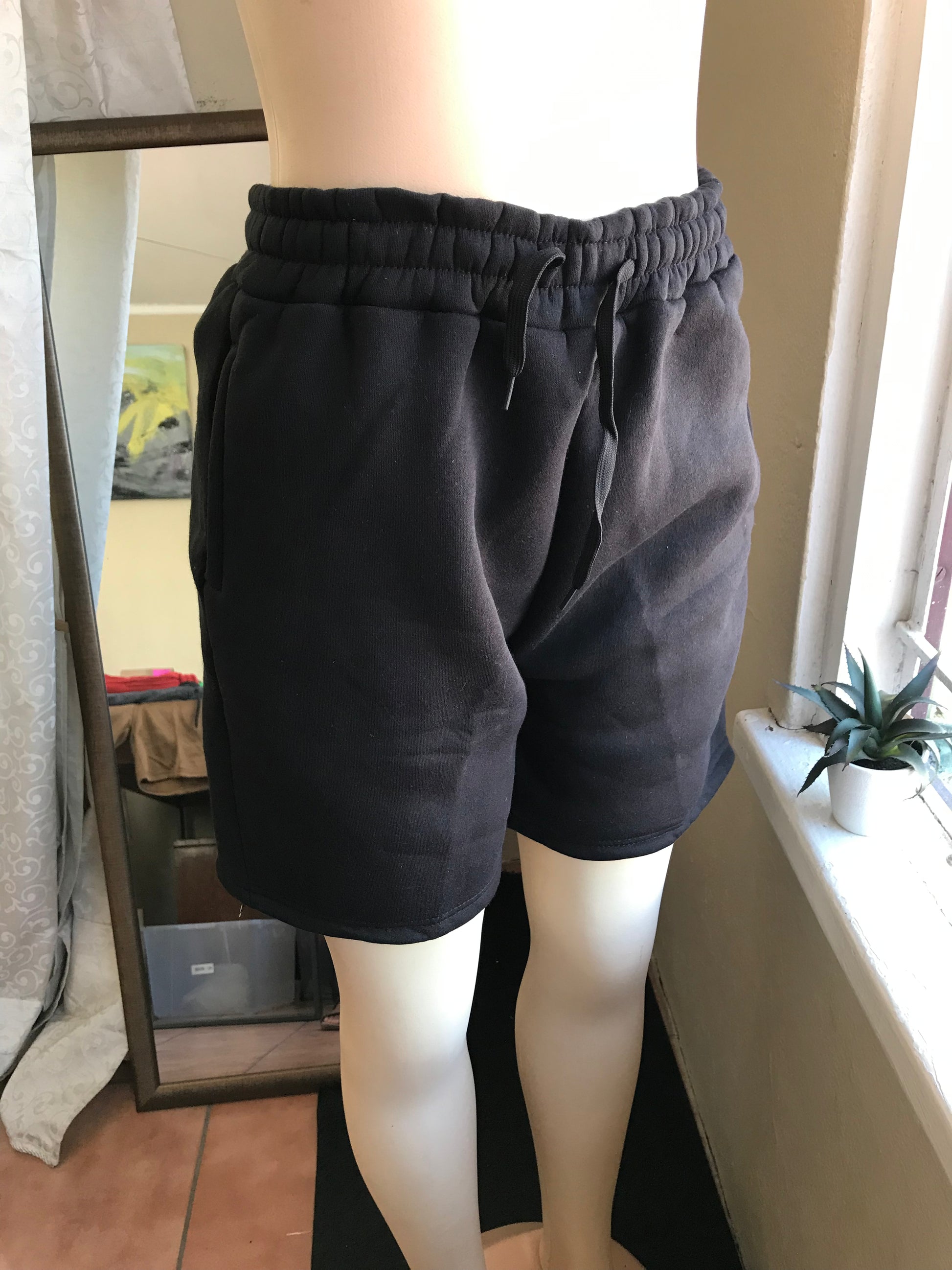 Black jogger shorts ;;; one size fit most