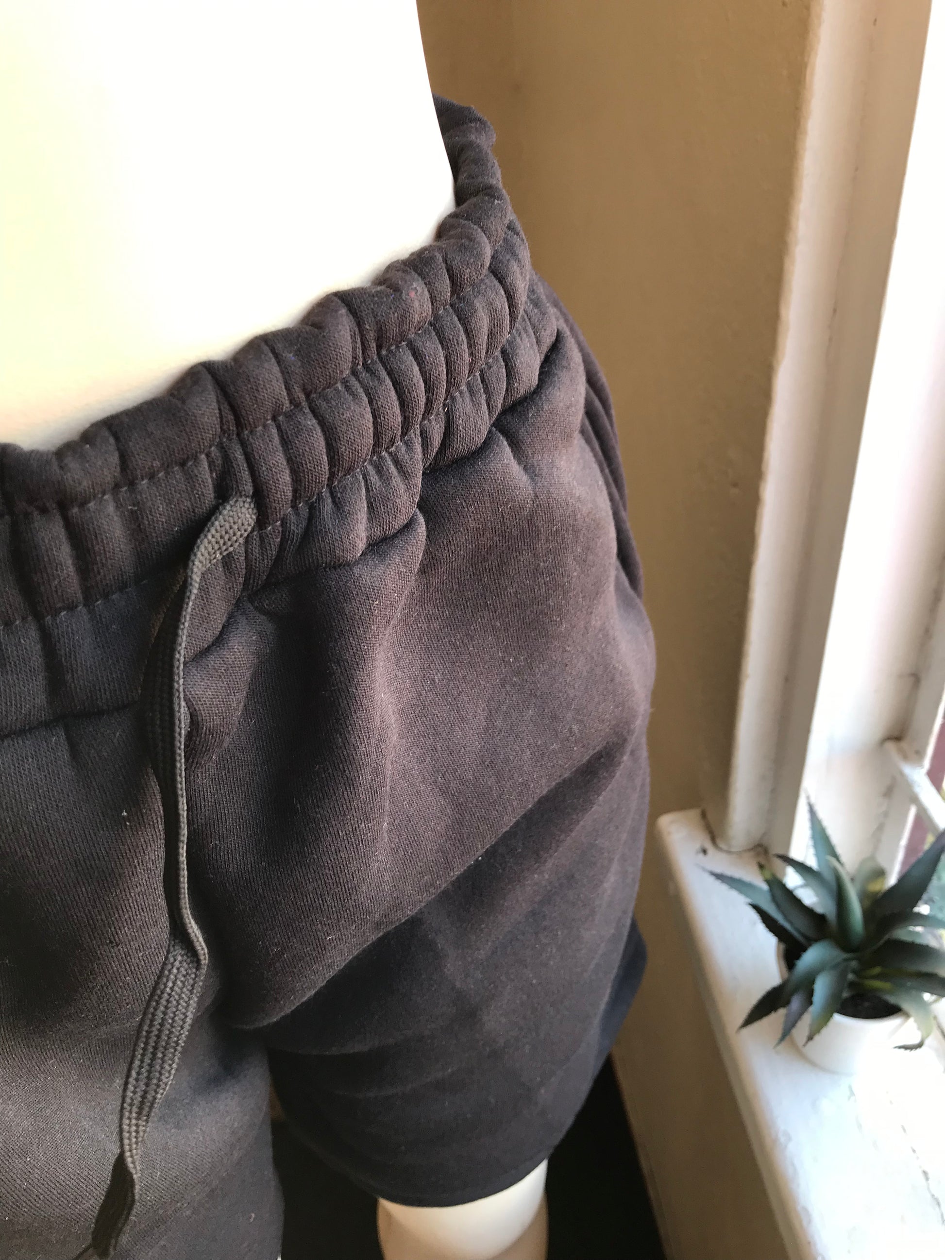 Black jogger shorts ;;; one size fit most