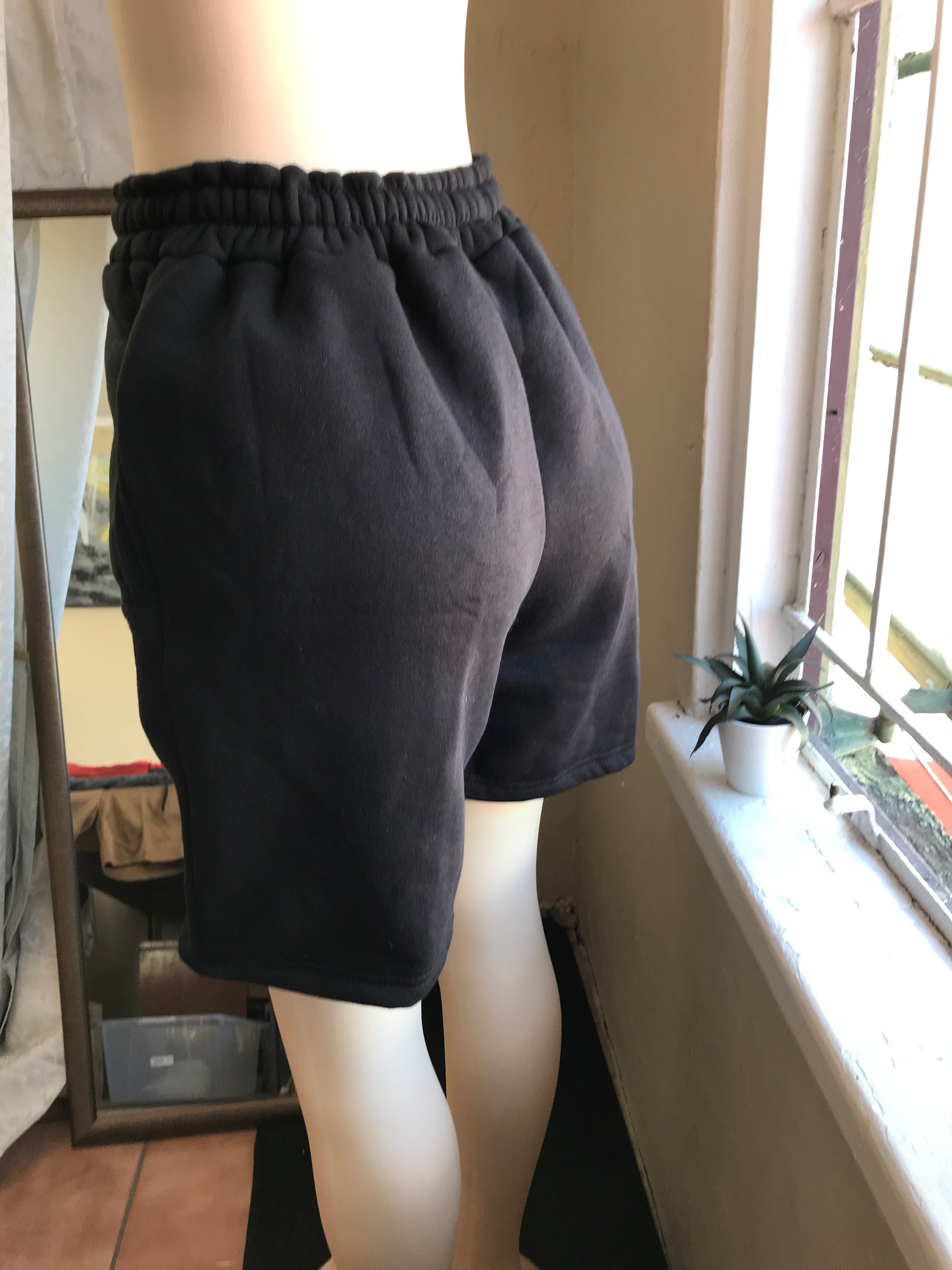 Black jogger shorts ;;; one size fit most