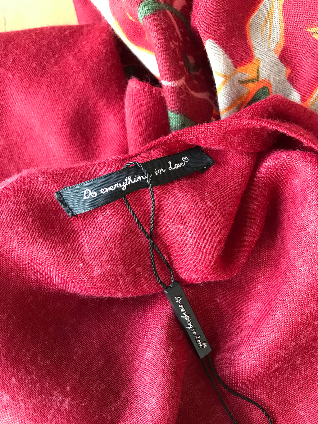 Maroon retro kimono cover soft floral >>> one size