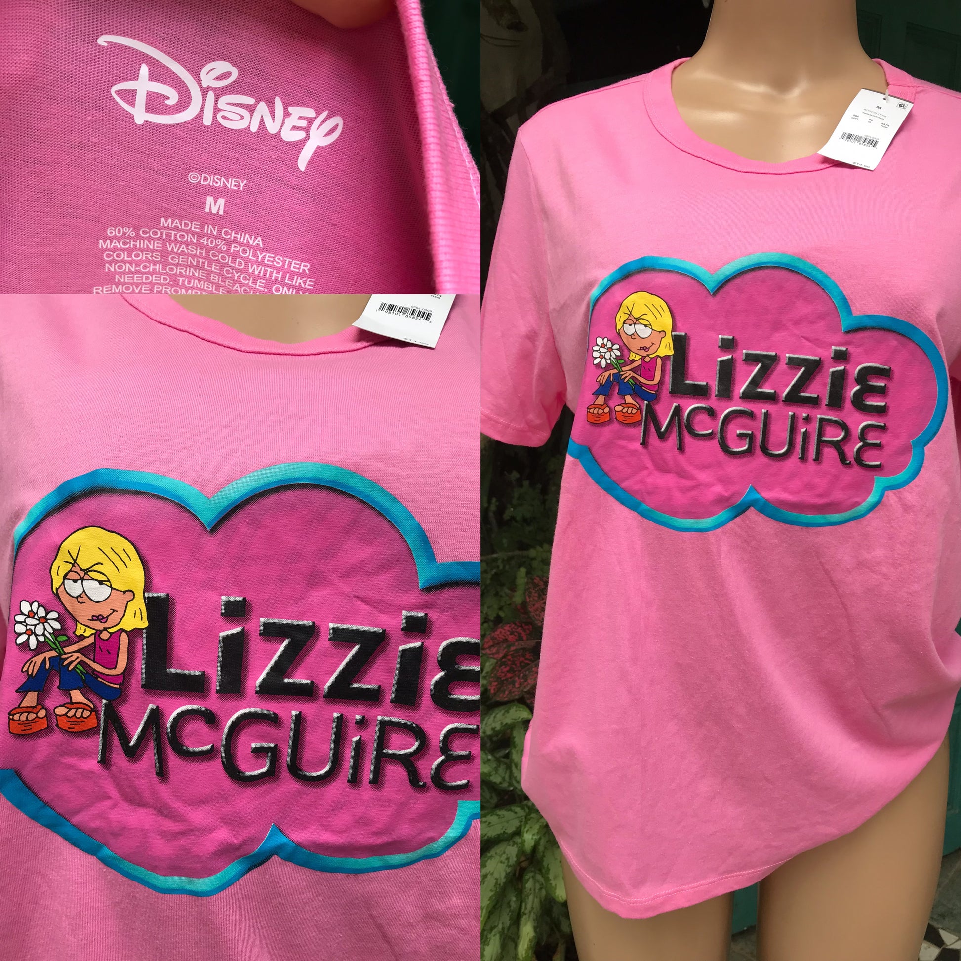 New Lizzie McGuire Graphic Tee Cotton Blend Pink ;;; M