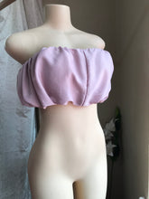 Load image into Gallery viewer, Shein lavender cloud spaghetti crop top... Slll
