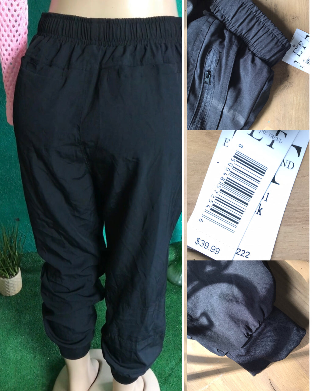 new with tag Black jogger pants ::: M
