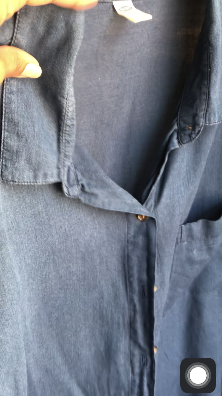 old navy light denim button shirt .../xl : 2x