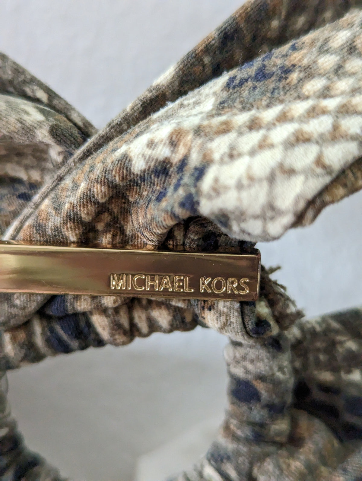 Like new Michael Kors Snakeskin one piece swim suit size 8 / m