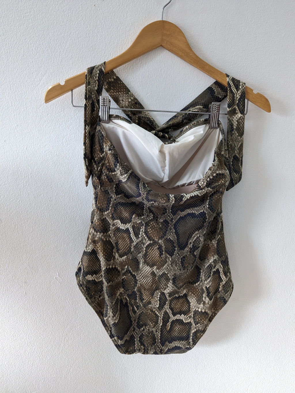 Like new Michael Kors Snakeskin one piece swim suit size 8 / m