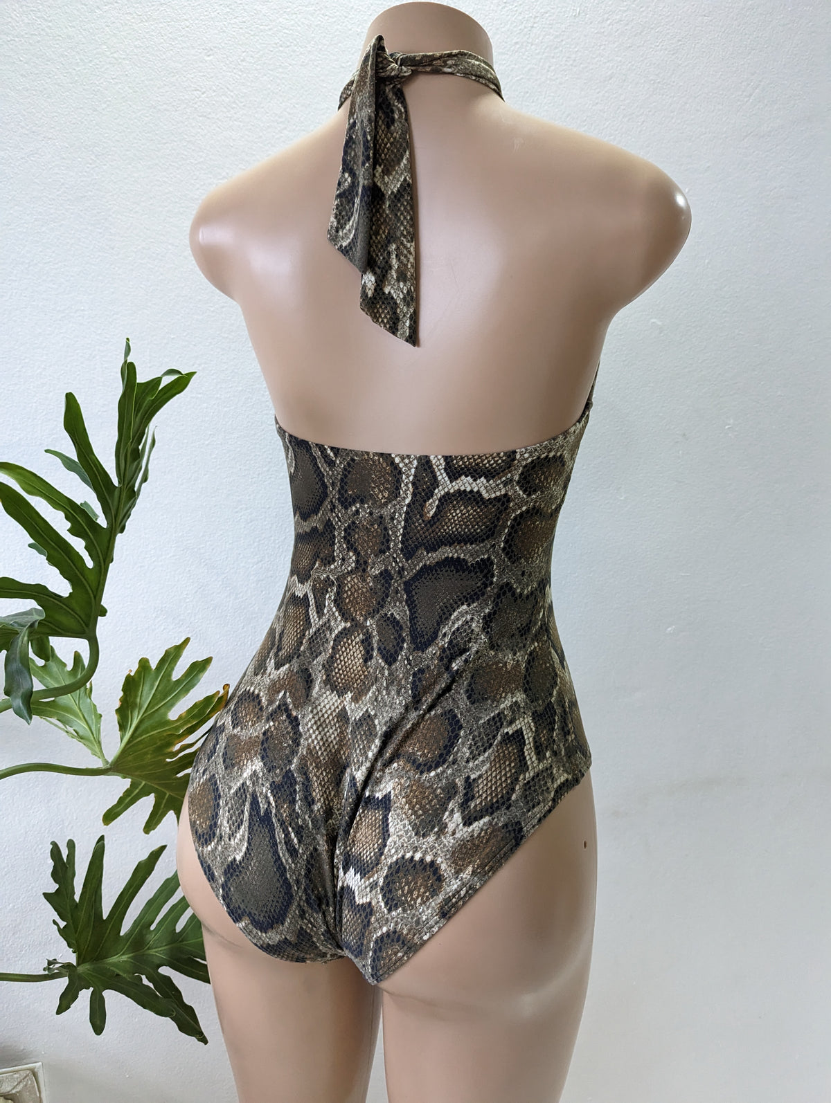 Like new Michael Kors Snakeskin one piece swim suit size 8 / m